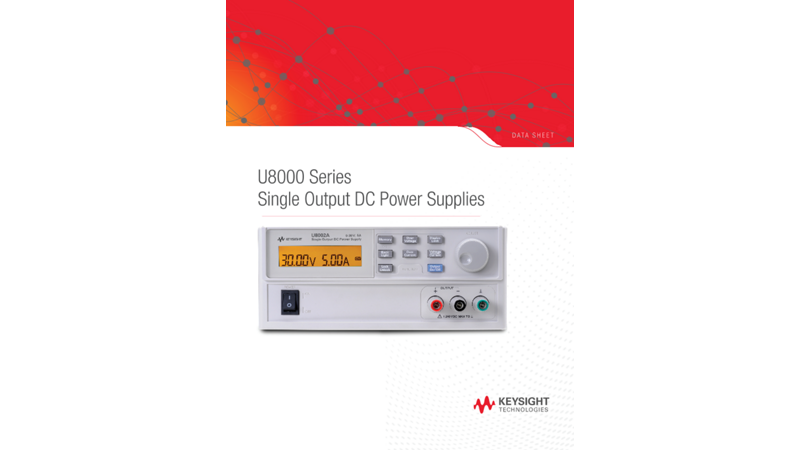 U8000 Series Single Output DC Power Supplies 